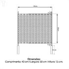 Grelha Para Churrasqueira Inox Wr 40x50 Moeda Com Cabo Alumin
