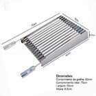 Grelha Para Churrasqueira Inox Wr 50x50 Argentina Com Cabo In