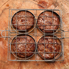 Grelha para Hambúrguer Gourmet Aço Inox 61x19cm Artmill