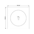 Grelha para Ralo Click 15x15 Bl6190 Ducon Metais Preto