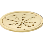 Grelha Para Ralo Dourada Redonda 10cm Com Caixilho-estilmax