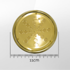 Grelha Para Ralo Dourada Redonda 10cm Com Caixilho-estilmax