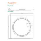 Grelha Para Ralo Linear Novii Abre E Fecha 9573 15x15 Inox Es