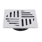 Grelha para Ralo Max Quadrada 15cm ABS Cromada Estrela