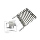 Grelha Parrilha Argentina Aço Inox Com Caixa Gordura 50x40cm