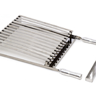 Grelha Parrilla Argentina 50x40cm Aço Inox Cabo Alumínio