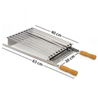 Grelha Parrilla Tipo Argentina Pantheon - Pequena 30x40 - Cab