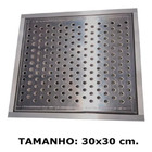 Grelha Perfurada Em Inox  30x30 Cm