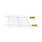 Grelha Plana Quadrada P/ Churrasqueira 45x68 Aço Galvanizado