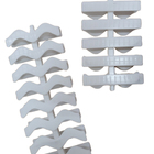 Grelha Plástica Flexível 10cm X 1 Metro - Branco