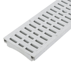 Grelha para Escoamento|Drenagem com Média Vazão de Polipropileno Natural 13x100cm Cinza Odem
