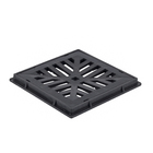 Grelha PP 25x25cm PVC Preto Odem