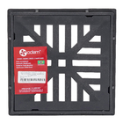 Grelha PP 25x25cm PVC Preto Odem