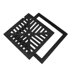 Grelha PP 30x30cm PVC Preto Odem