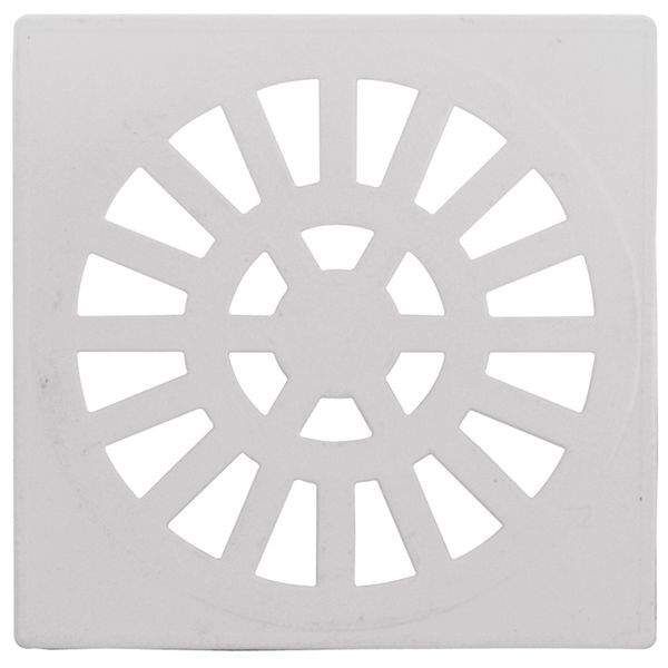 Grelha Quadrada 10 2 X 10 2cm Em Pvc Branco Astra