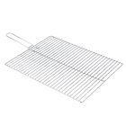 Grelha Quadrada 37x47cm Aço Cinza Naterial