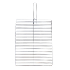 Grelha Quadrada 37x47cm Aço Cinza Naterial