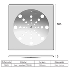 Grelha Quadrada Blukit Para Caixas Sifonadas E Ralos 291813 C