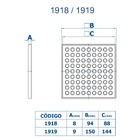 Grelha Quadrada Com Caixilho 15x15cm Cromada 1919 Cr