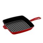 Grelha Quadrada Ferro Fundido Staub 26x26cm Cereja