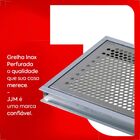 Grelha Ralo Linear Inox Perfurada Jjm 20x20