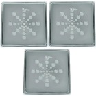 Grelha Ralo Quadrado C/ Caixilho 10 X 10 3 Peças Click On Aço