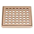 Grelha Ralo Quadrado Grande 15x15 Champanhe Fani