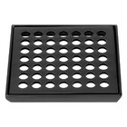 Grelha Ralo Quadrado Grande 15x15 Preto Brilhante Fani