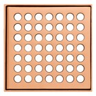 Grelha Ralo Quadrado Pequeno 10x10 Rose Gold Fani