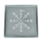 Grelha Ralo Quadrado Sem Caixilho 10 X 10 Cm Click On Aço Inox