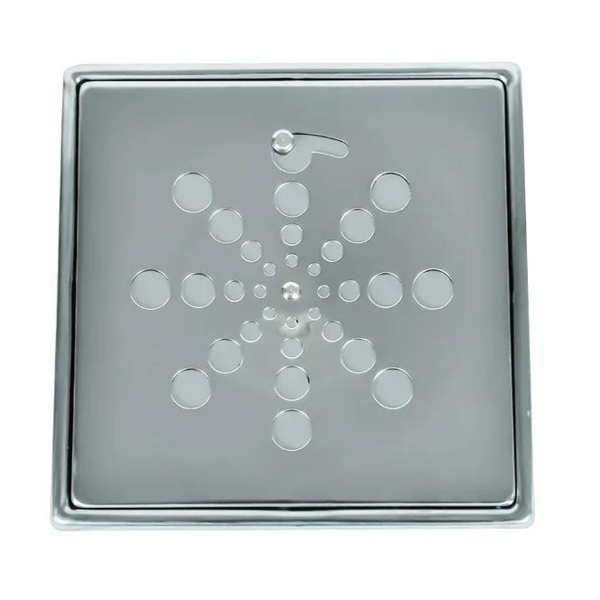 Grelha Ralo Quadrado Sem Caixilho 10 X 10 Cm Click On Aço Inox