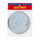 Grelha Redonda Externa Aço Inox 16,4x150cm Prata Over Time