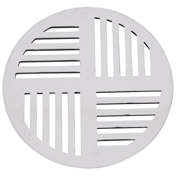Grelha Redonda Com Diâmetro De 15cm Em Alumínio Astra Prata