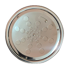 Grelha Redonda Inox Com Caixilho Polido 10cm - Estilmax