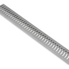 Grelha Reta Roma Para Calha De Piso 100x15x1cm