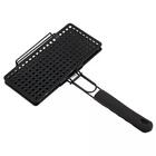 Grelha Retangular Easy Grill Antiaderente Com Cabo Emborracha