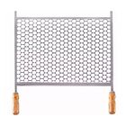 Grelha Retangular Para Churrasqueira Em Aço Inox 30x50cm