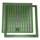 Grelha Verde com Aro Polipropileno 40x40cm Odem
