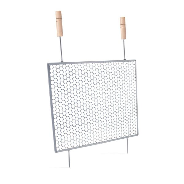 Grelhas Para Churrasco Ferro Reforçado E Tela Moeda Olibox