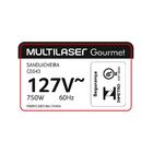 Grill E Sanduicheira Multilaser 750w Ce043 Ce043