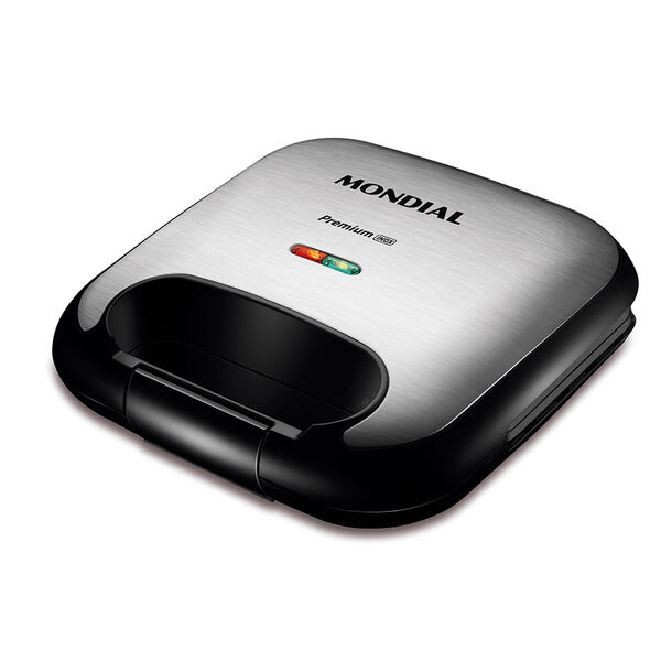 Grill E Sanduicheira Premium Mondial Preto E Inox 750w S-25 2