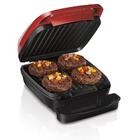 Grill Elétrico Hamilton Beach,vermelha, 1005w Real.