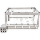 Grill Elétrico Artgrill Giratório Platinum Aço Inox 430 Bivolt com 5 Espetos 70cmx45cm Artmill