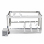 Grill Elétrico Artgrill Giratório Platinum Aço Inox 430 Bivolt com 5 Espetos 70cmx45cm Artmill
