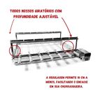 Grill Giratório 7 Espetos Inox Ajustável Longo Motor Direito