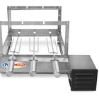 Grill Giratorio Churrasqueira Inox 3 Espetos Motor Weg Bivolt
