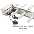 Grill Giratório Inox 3 Espetos Churrasqueiras Pré Moldada Iss