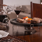 Grill Para Carne Na Pedra Fondue Rechaud 37cm C/ 8 Pastilhas