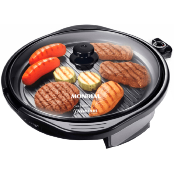 Grill Redondo T.vidro 40cm Mondial 1270w - 1470-08