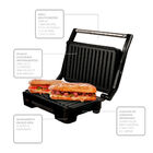 Grill Sanduicheira Mallory Chefpro 900w Black Inox Antiaderen
